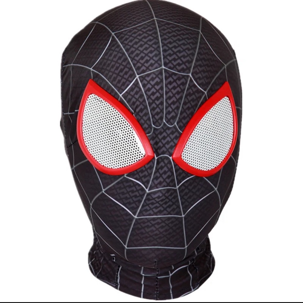 New spider man Halloween mask adults cosplay party costume dress up black red